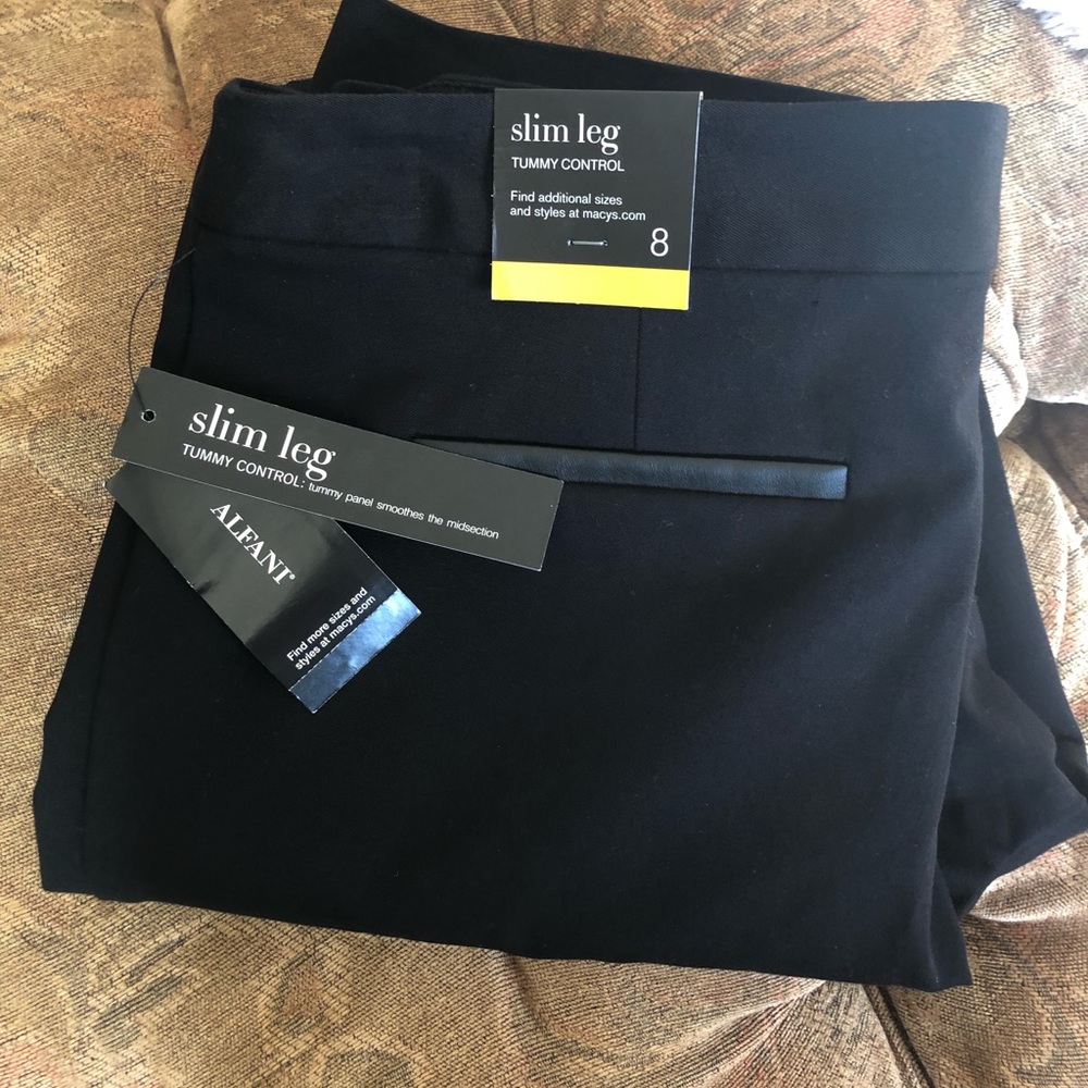 Alfani Slimming Boot Cut Black Dress Pant